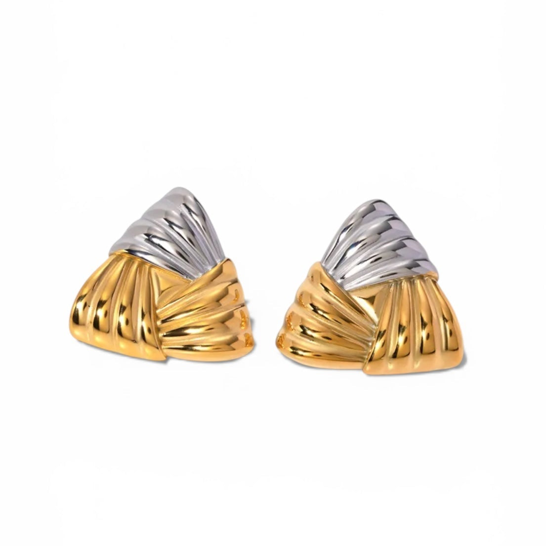 Trina two tone Earrings