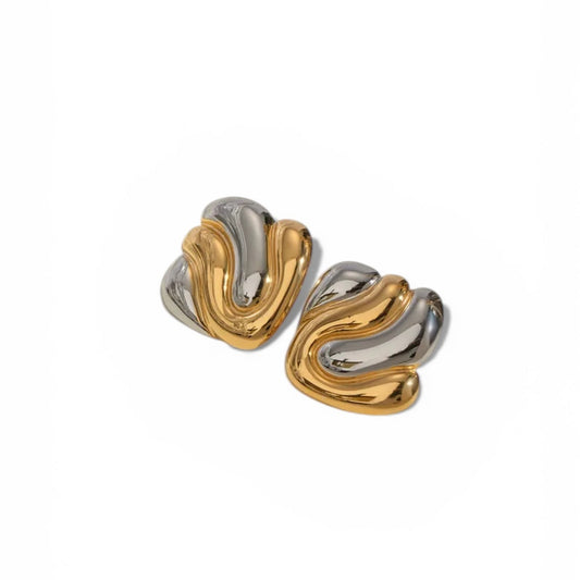 Hanna Two Tone Earrings