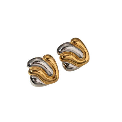 Hanna Two Tone Earrings