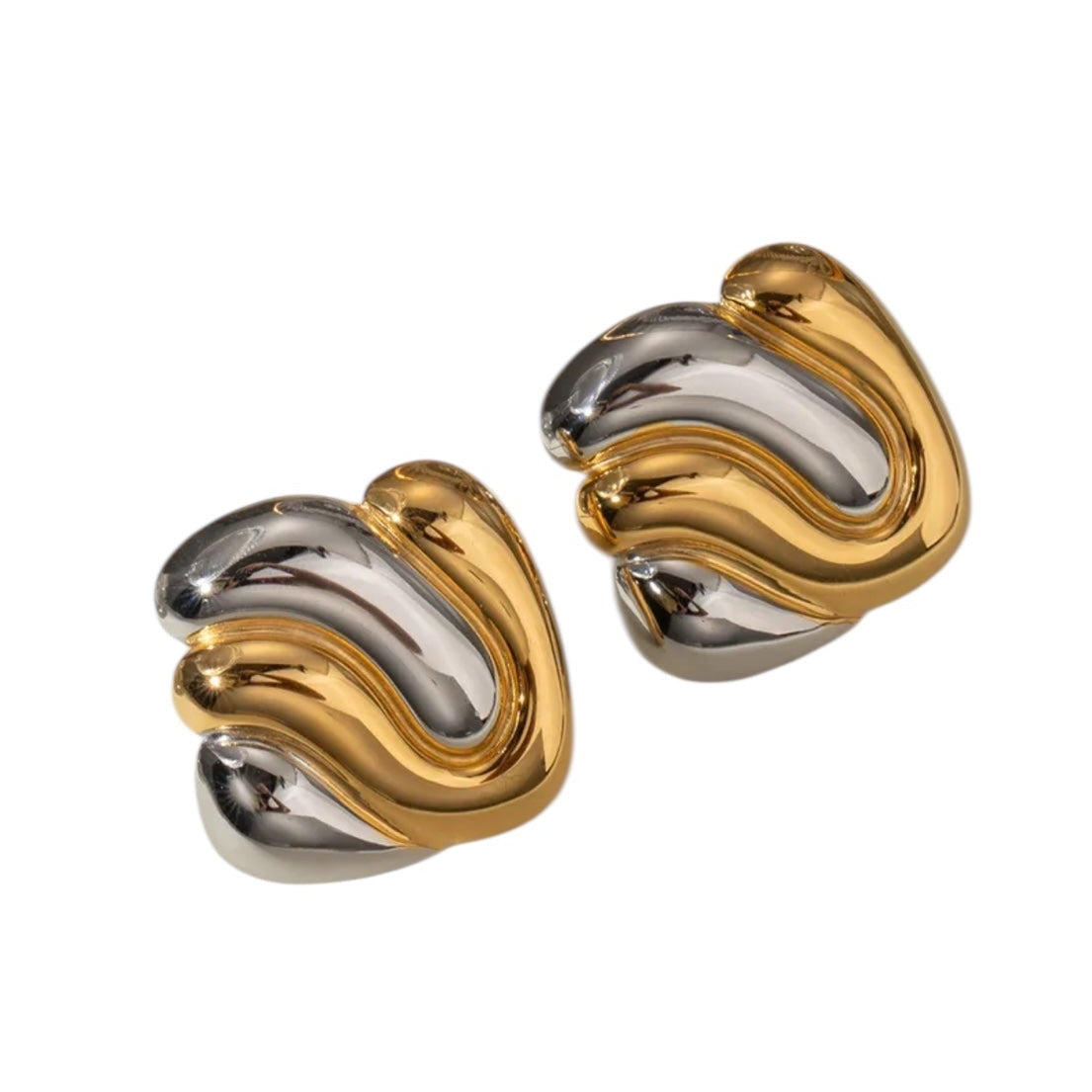 Hanna Two Tone Earrings
